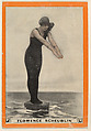 Florence Scheublin, No. 57, Treading Water, from the Champion Women Swimmers series (T221), issued by Pan Handle Scrap, Pan Handle Scrap Company  American, Commercial color lithograph