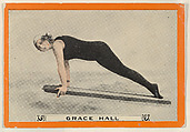 Grace Hall, No. 72, In Case of Falling Off a Steamer or Other Vessel, from the Champion Women Swimmers series (T221), issued by Pan Handle Scrap, Pan Handle Scrap Company  American, Commercial color lithograph