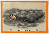 Ruth Wood, No. 83, Swimming Under Water, from the Champion Women Swimmers series (T221), issued by Pan Handle Scrap, Pan Handle Scrap Company  American, Commercial color lithograph