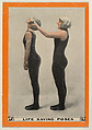Life Saving Poses, No. 97, Methods of Rescue, from the Champion Women Swimmers series (T221), issued by Pan Handle Scrap, Pan Handle Scrap Company  American, Commercial color lithograph