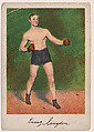 Tommy Langdon, Feather Weight, from the Prize Fighter series (T225-102), issued in cigarettes distributed by The Khedivial Company and The Surbrug Company, The Khedivial Company, Commercial color lithograph