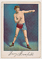 Harry Mansfield, Middle Weight, from the Prize Fighter series (T225-102), issued in cigarettes distributed by The Khedivial Company and The Surbrug Company, The Khedivial Company, Commercial color lithograph