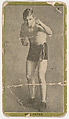 Bill Papke, from the Pugilistic Subjects series (T226), issued by Red Sun Cigarettes, Red Sun Cigarettes  American, Commercial color lithograph