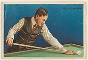 William F. Hoppe, from the Series of Champions (T227), Honest Long Cut Tobacco  American, Commercial color lithograph