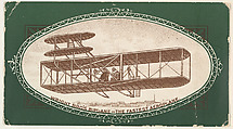 Wright Bro's Airplane, The Fastest Aeroplane, from Speed Champions series (T228), issued by Mendel's Cigarros and DePew Cigarros, Mendel & Company, Commercial color lithograph