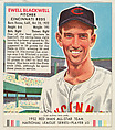 Ewell Blackwell, from the Red Man All-Star Team series (T232), issued by Red Man Chewing Tobacco, Red Man Chewing Tobacco American, Commercial color lithograph