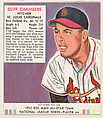 Cliff Chambers, from the Red Man All-Star Team series (T232), issued by Red Man Chewing Tobacco, Red Man Chewing Tobacco American, Commercial color lithograph