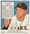 Jim Hearn, from the Red Man All-Star Team series (T232), issued by Red Man Chewing Tobacco, Red Man Chewing Tobacco American, Commercial color lithograph