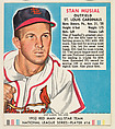 Stan Musial, from the Red Man All-Star Team series (T232), issued by Red Man Chewing Tobacco, Red Man Chewing Tobacco  American, Commercial color lithograph