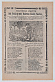 Broadsheet relating to the plight of an orphan, young boy mourning in a cemetery, José Guadalupe Posada Mexican, Type-metal engraving and letterpress on tan paper