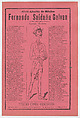 Broadsheet relating to the ex mayor of Mexico, Fernando Saldaña Galvan, who is standing in the center covered in holes, José Guadalupe Posada  Mexican, Zincograph and letterpress on pink paper