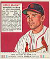 Eddie Stanky, from the Red Man All-Star Team series (T232), issued by Red Man Chewing Tobacco, Red Man Chewing Tobacco  American, Commercial color lithograph