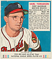 Earl Torgeson, from the Red Man All-Star Team series (T232), issued by Red Man Chewing Tobacco, Red Man Chewing Tobacco  American, Commercial color lithograph