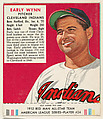 Early Wynn, from the Red Man All-Star Team series (T232), issued by Red Man Chewing Tobacco, Red Man Chewing Tobacco American, Commercial color lithograph