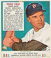 Eddie Yost, from the Red Man All-Star Team series (T232), issued by Red Man Chewing Tobacco, Red Man Chewing Tobacco American, Commercial color lithograph