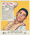 Larry "Yogi" Berra, from the Red Man All-Star Team series (T233), issued by Red Man Chewing Tobacco, Red Man Chewing Tobacco American, Commercial color lithograph