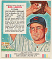 Bob Lemon, from the Red Man All-Star Team series (T233), issued by Red Man Chewing Tobacco, Red Man Chewing Tobacco American, Commercial color lithograph