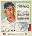 Roberto Avila, from the Red Man All-Star Team series (T233), issued by Red Man Chewing Tobacco, Red Man Chewing Tobacco American, Commercial color lithograph