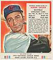 Hank Sauer, from the Red Man All-Star Team series (T233), issued by Red Man Chewing Tobacco, Red Man Chewing Tobacco American, Commercial color lithograph