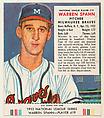 Warren Spahn, from the Red Man All-Star Team series (T233), issued by Red Man Chewing Tobacco, Red Man Chewing Tobacco American, Commercial color lithograph