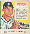 Dave Philley, from the Major League All Stars series (T234), issued by Red Man Chewing Tobacco, Red Man Chewing Tobacco American, Commercial color lithograph