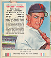 "Mickey" Vernon, from the Major League All Stars series (T234), issued by Red Man Chewing Tobacco, Red Man Chewing Tobacco  American, Commercial color lithograph