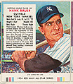 Hank Bauer, from the Major League All Stars series (T234), issued by Red Man Chewing Tobacco, Red Man Chewing Tobacco  American, Commercial color lithograph