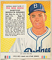 Issued by Red Man Chewing Tobacco | Pee Wee Reese, from the Major ...