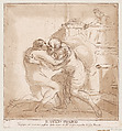 The Return of the Prodigal Son, Vincenzio Vangelisti  Italian, Mixed method engraving and etching, printed in brown ink