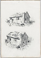 Drawing Book, H. Byrne (British, active 1880–90), Black chalk or graphite