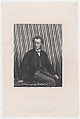 John Everett Millais, Esq., A.R.A., from "Illustrated News of the World", Daniel John Pound  British, Engraving after a photograph, on chine collé