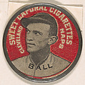 Ball, Cleveland Naps (red), from the Domino Discs series (PX7), issued by Kinney Brothers, Kinney Brothers Tobacco Company  American, Commercial color lithograph with metal trim