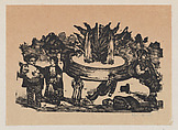 Miraculous fountain, José Guadalupe Posada  Mexican, Type-metal engraving