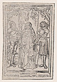 Saints Alexander and Theodore flanking Saint Benedict, Anonymous, Italian, 16th century  Italian, Woodcut