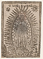 Saint Margaret of Cortona surrounded by rays of light, Anonymous, Italian, 15th to 16th century  Italian, Woodcut