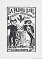 Two couples dancing, illustration for 'La Paloma Azul', José Guadalupe Posada (Mexican, Aguascalientes 1852–1913 Mexico City), Type-metal engraving