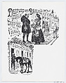 A man and woman speaking on the street, José Guadalupe Posada  Mexican, Zincograph
