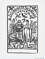 A sorceress pointing her wand at a crocodile while royal figures watch, illustration for 'El Clarinete Encantado', José Guadalupe Posada  Mexican, Type-metal engraving