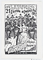 A couple dancing while a band plays music in the background, illustration for 'La Tipica,' published by Antonio Vanegas Arroyo, José Guadalupe Posada  Mexican, Type-metal engraving