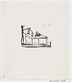 A man standing at a table with a balance beam and a cow's skull, José Guadalupe Posada Mexican, Wood engraving