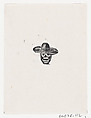 A skull wearing a wide brimmed hat, José Guadalupe Posada  Mexican, Zincograph
