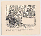 Men  in a tavern standing around a bar, José Guadalupe Posada  Mexican, Type-metal engraving