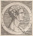 Julius Caesar, from The Twelve Caesars, from "Speculum Romanae Magnificentiae", Marcantonio Raimondi Italian, Engraving; third state of three