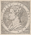 Galba, from The Twelve Caesars, from "Speculum Romanae Magnificentiae", Marcantonio Raimondi Italian, Engraving; second state of three