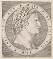 Titus, from The Twelve Caesars, from "Speculum Romanae Magnificentiae", Marcantonio Raimondi Italian, Engraving; second state of three
