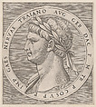 Nerva, from The Twelve Caesars, from "Speculum Romanae Magnificentiae", Marcantonio Raimondi Italian, Engraving; second state of three