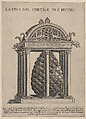 The Pineapple in the Courtyard of S. Pietro, from "Speculum Romanae Magnificentiae", Anonymous, Engraving