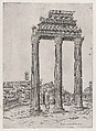 Portico of the Temple of Julius, from "Speculum Romanae Magnificentiae", Anonymous, Engraving