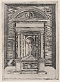 The Altar of Jupiter in the Oldest Temple on the Capitol, from "Speculum Romanae Magnificentiae", Agostino Veneziano (Agostino dei Musi) Italian, Engraving