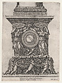 The Base of the Column of Theodosius, from "Speculum Romanae Magnificentiae", Marcantonio Raimondi  Italian, Engraving
